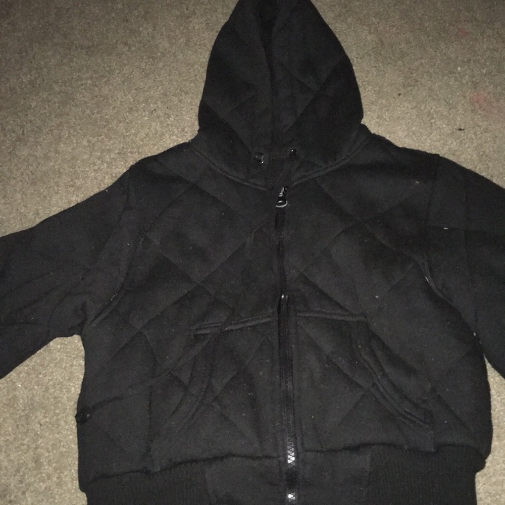 A black Heavy winter coat